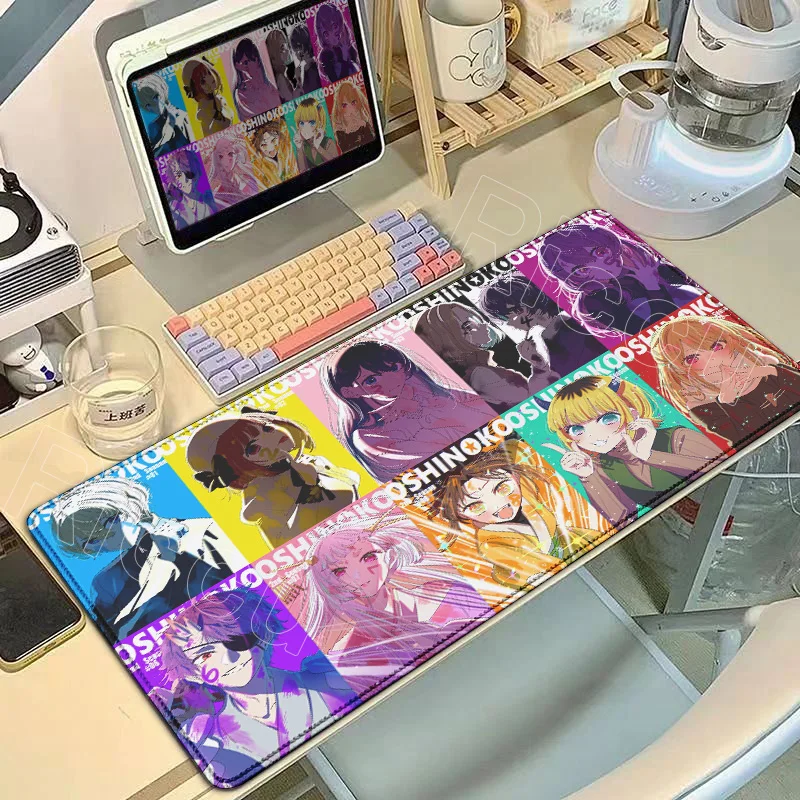 

New Kawaii Girl Oshi No Ko Hoshino Ai Mouse Pad Cute Beautiful Girl Large Desk Mat Gaming Mousepad 900×400 Laptop PC Accessories