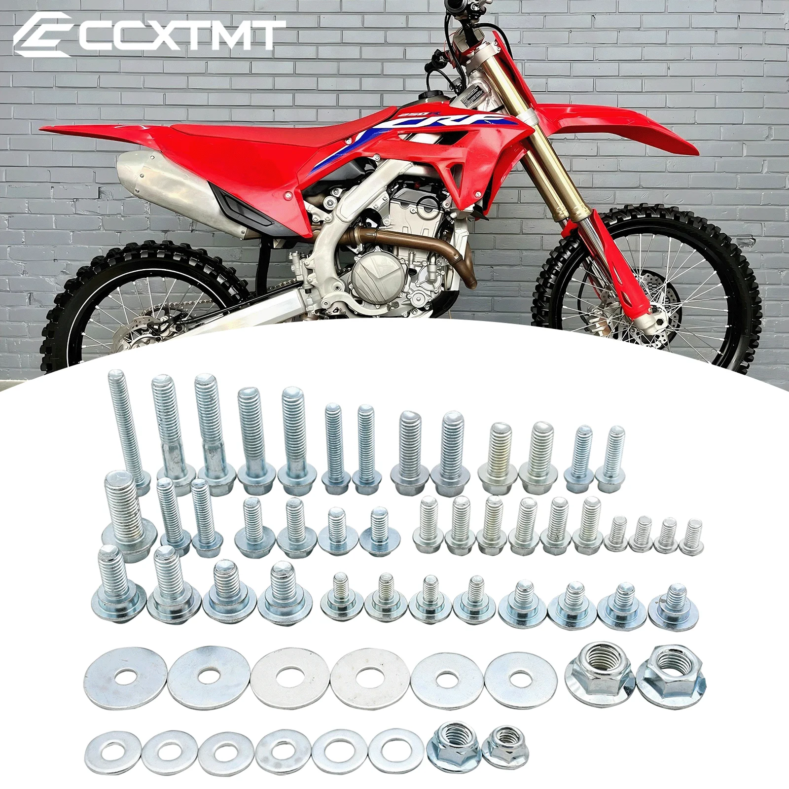 Motorcycles Fairing Fender Screw Bolt Kit Fastener Set For Honda CR125 CR250 CRF250R CRF450R CRF250X CRF450X CR CRF 125-500 2023