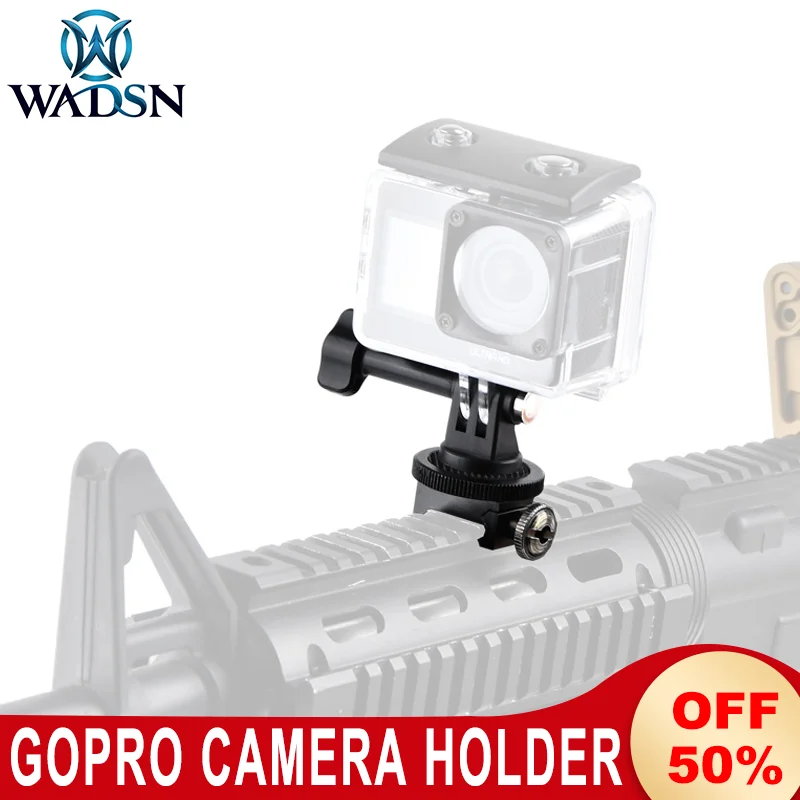 GoPro Camera Metal Holder Mobile Phone Stand With Adjustment GoPro Standard Sports Camera Base Suitable For Picatinny M-lok Rail