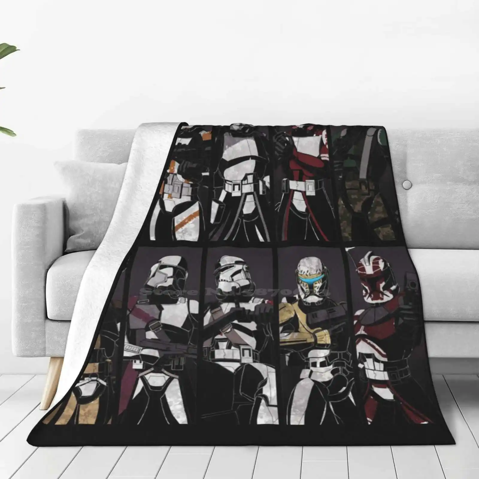 Captain And Commanders Fashion Soft Warm Throw Blanket Clone Captain Trooper Commander