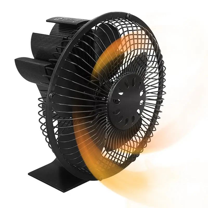 Heat Powered Stove Fan 5 Blades Heat Fan For Wood Stove Upgrade Designed Silent Operation Heat Fan For Wood Burning Stove