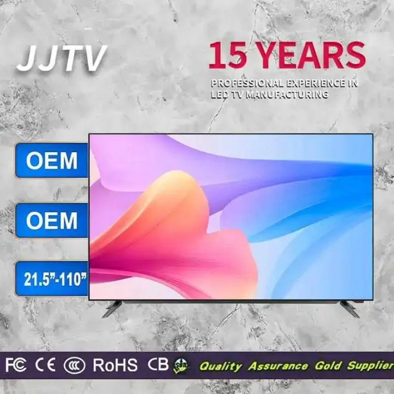 Wholesale Price 4K Smart TV 50 55 65 75 85 Inch Custom Logo OEM Unbreakable LED TV HD Definition