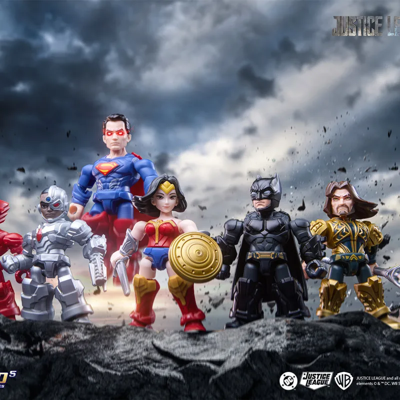  ﻿ Blokees DC JUSTICE LEAGUE Batman Superman Wonder Woman Aquaman Cyborg Arkham Serie Blind Box Anime-Figur Montage-Spielzeug Geschenk – Detail 22
