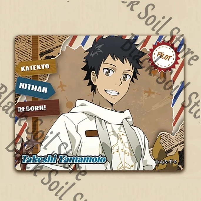 Anime HITMAN REBORN Sawada Tsunayoshi Gokudera Hayat Genuine Cosplay Refrigerator Magnet Cartoon Pendant Decoration Collection