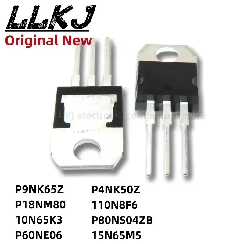 1pcs STP9NK65Z STP18NM80 STP10N65K3 STP60NE06 STP4NK50Z STP110N8F6 STP80NS04ZB STP15N65M5 TO-220 MOS FET