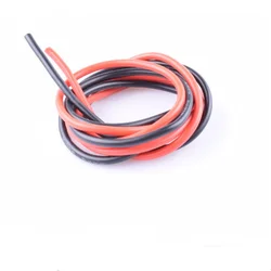 2 meter/lot 6/10/12/14/16/18/20/22/24awg super soft flexible factory made electric copper silicone wire cable for RC Hobby Model