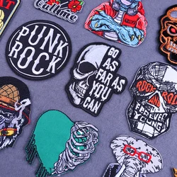 Parches tácticos bordados MOLLE para chaleco y mochila – Estilo Punk