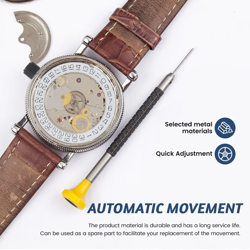 for ETA 2824-2 SELLITA SW200 White 3H Mechanical Watch Clock Movement-A49I view 4