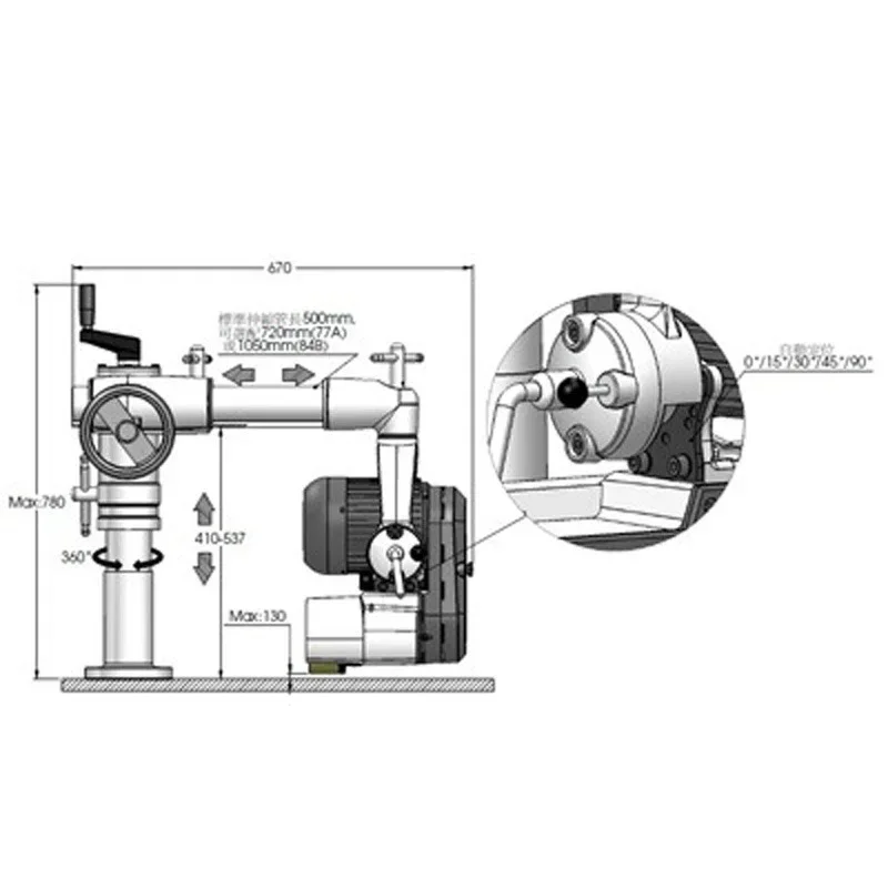 Ring feeder (6-wheel 6-speed) wood feeder feeder