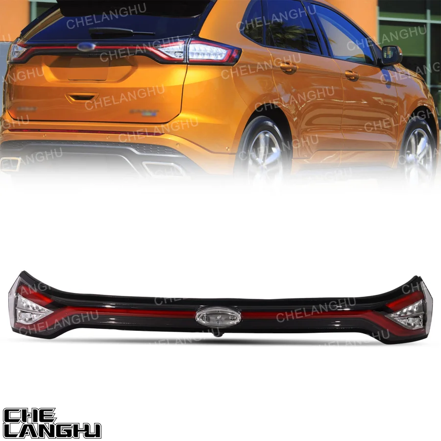 LED Through Tail Light For Ford Edge 2015 2016 2017 2018 Car accessories Rear Tailgate Reverse Lights Position Lamp