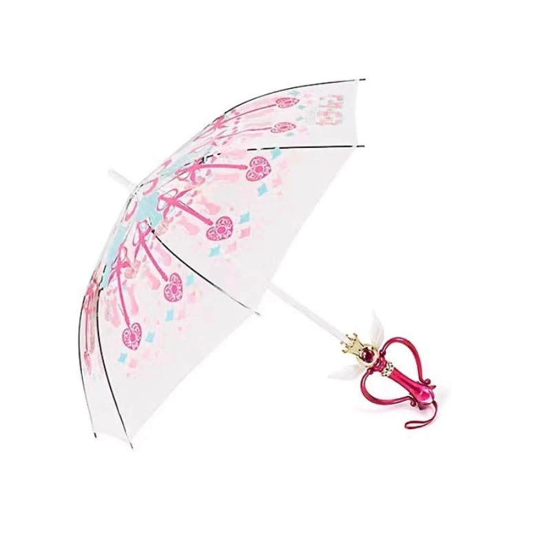 92cm brilhante luzes led varinha mágica luar guarda-chuva transparente cosplay acessórios mostrar adereços anime trajes adereços presentes da menina