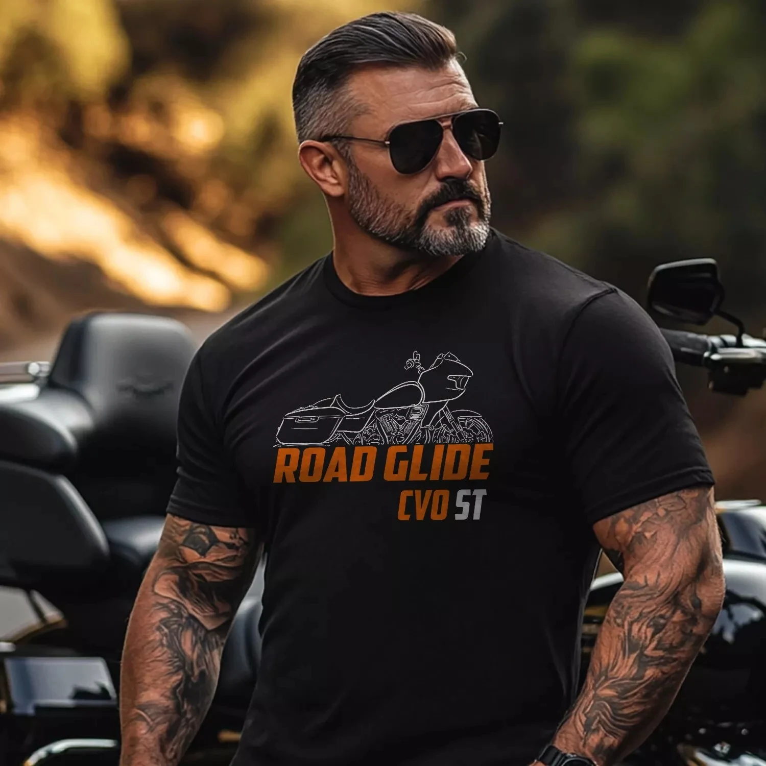 

2025 for CVO Road Glide ST FLTRXSTSE 2024 Fans - Motorcycle T-Shirt