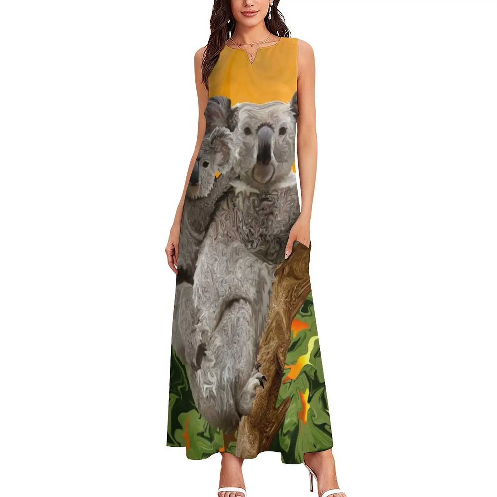 Koala Sunset Long Dress long dress women summer dresses for women 2025 Summer skirt