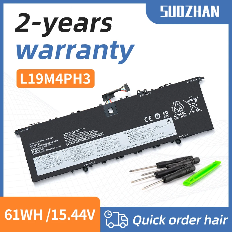 

SUOZHAN L19M4PH3 L19D4PH3 L19C4PH3 Laptop Battery For Lenovo YOGA SLIM 7 PRO 14ACH5,14IAH7,14IAP7 14IHU5 14ITL5 14ACH5 5B10Z495