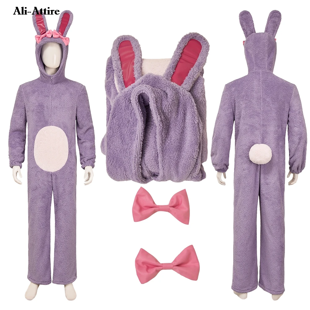 

Cartoon Zoo Cosplay Finnick Purple Jumpsuit Clothes Party Disguise Women Men Roleplay Halloween Costume Carnival Outfits Suit
