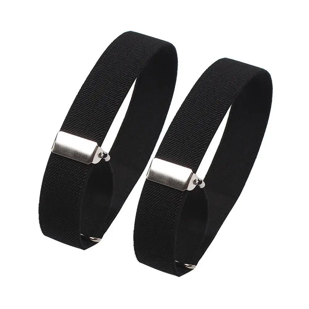 Elastic Shirt Armbands Garter for Men, Adjustable Metal Clip Shirt Sleeve Holder, Formal Business Wedding Suspender Arm Band