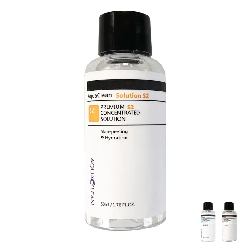 Professional Dermabrasion Solution Facial Serum Aqua 50ml for Skin Care Machines, Hydrating Deep Cleansing Treatment for Salon