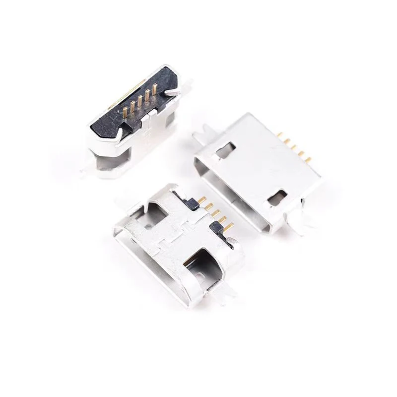 100-1000 قطعة موصل صغير لوحة ثقيلة 1.0 SMD 2 أقدام USB صغير 5P أنثى اللوحي شحن شاحن ميناء لموتورولا NI525 ME525 #2