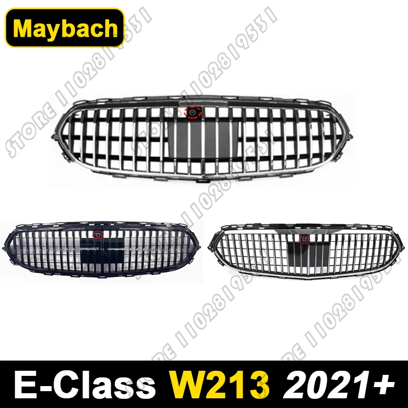 for 2021+ W213 E Class Mercedes Benz E200 E220 E250 E260 E300 E320 E350 E400 E450 E500 E63 AMG GT Bumper Mesh Racing Grille view 6