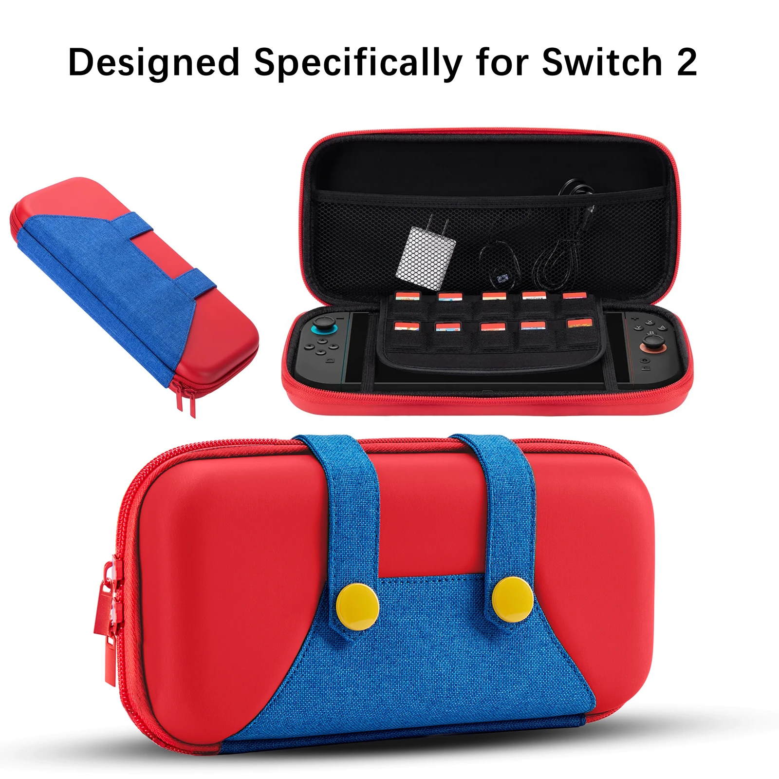 

2025 Switch 2 Convenient Carrying Organizer EVA Hard Waterproof Protective Case NS Accessories Drop Protection Storage Case