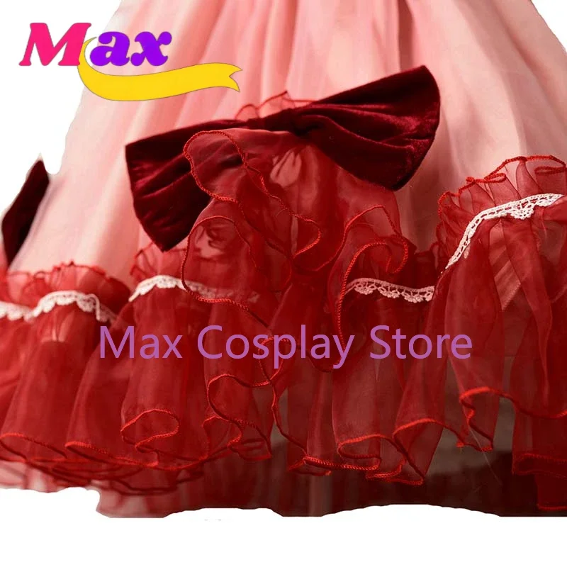 Max Cosplay Remilia Scarlet Costume Dress+hat Custom size DF view 4