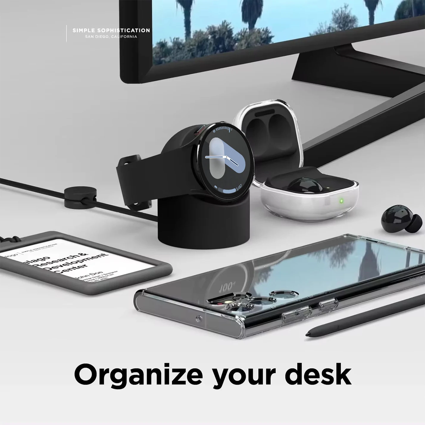 Silicone Charging Seat for Samsung Galaxy Watch 7/6/5 40mm 44mm Ultra 47mm Charging Stand Watch 6 Classic 47mm 43mm Storage Seat