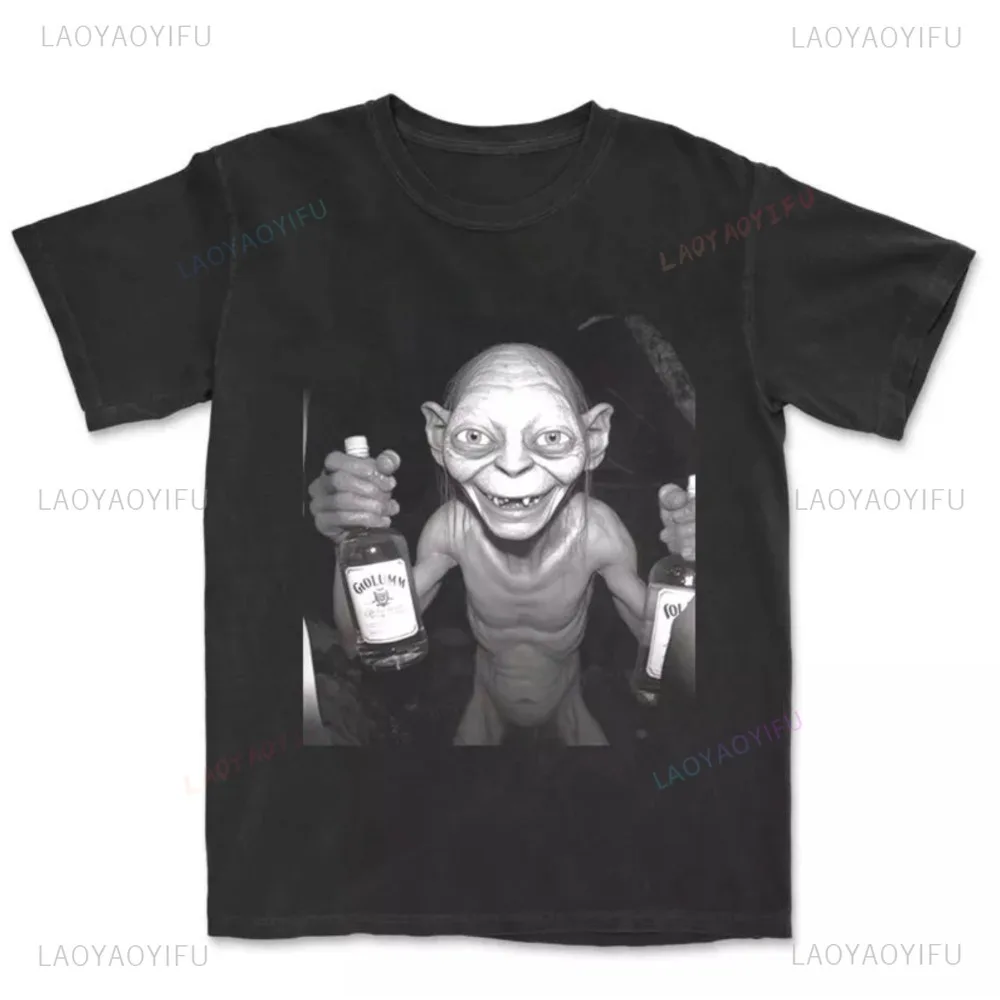 Recién llegado, camiseta Vintage con estampado de Lord of The Rings, ropa de calle informal a la moda, camiseta Hipster holgada con cuello redondo, gran oferta