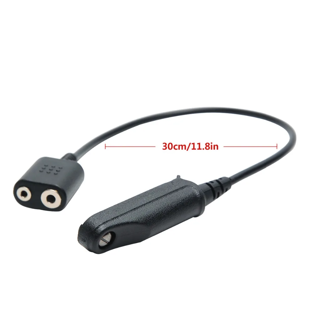 2PCSAdapter line Baofeng uv-9r a58 9700 waterproof to 2-pin, suitable for 888s uv-5r uv-82 and other two-way radio headphones