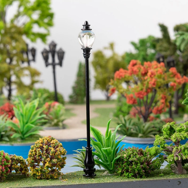 10Pcs Moss Micro-Landscape Ornament Lamp Architectural Sand Table Model Wall Lamp G Type Garden Lamp Durable Easy Install