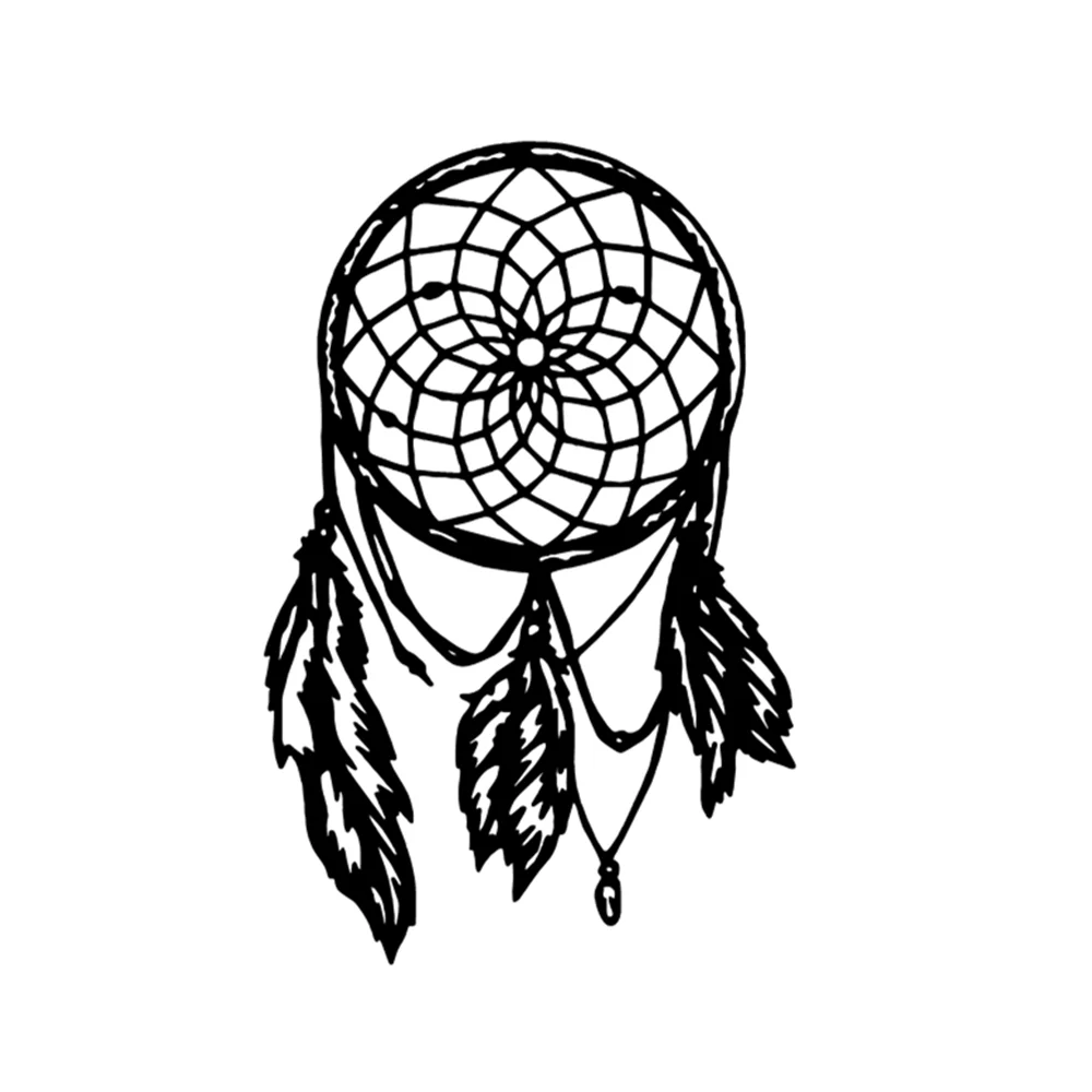 Dreamcatcher Feather Graphic Car Sticker Vinyl Decal Resistant Decor For Truck Window Vehicle Exterior Bohemian Accessories