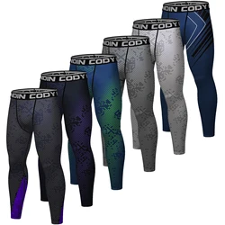 Cody Lundin Sports pantaloni da uomo BJJ Spats Leggings collant Jiu Jitsu MMA no Gi spat pantaloni a compressione per uomo ciclismo nuoto corsa