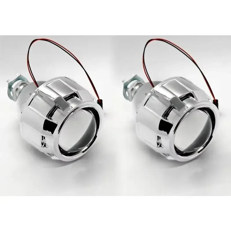 2.5 بوصة التحديثية FitFor H1 زينون لمبة H4 H7 دراجة نارية سيارة العلوي العالمي ميني ثنائية زينون HID العارض عدسة المصباح الأمامي #1