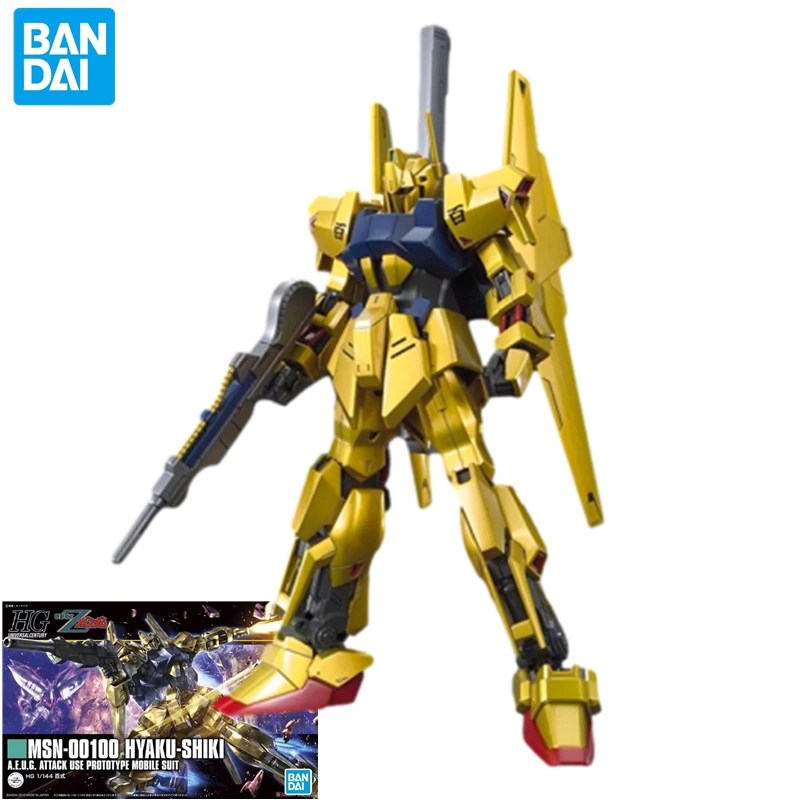 

Bandai HGUC новорожденный Hyaku Shiki Gundam модель японского аниме Коллекционная Фигурка искусственная кожа сборка игрушка подарок на день рождения