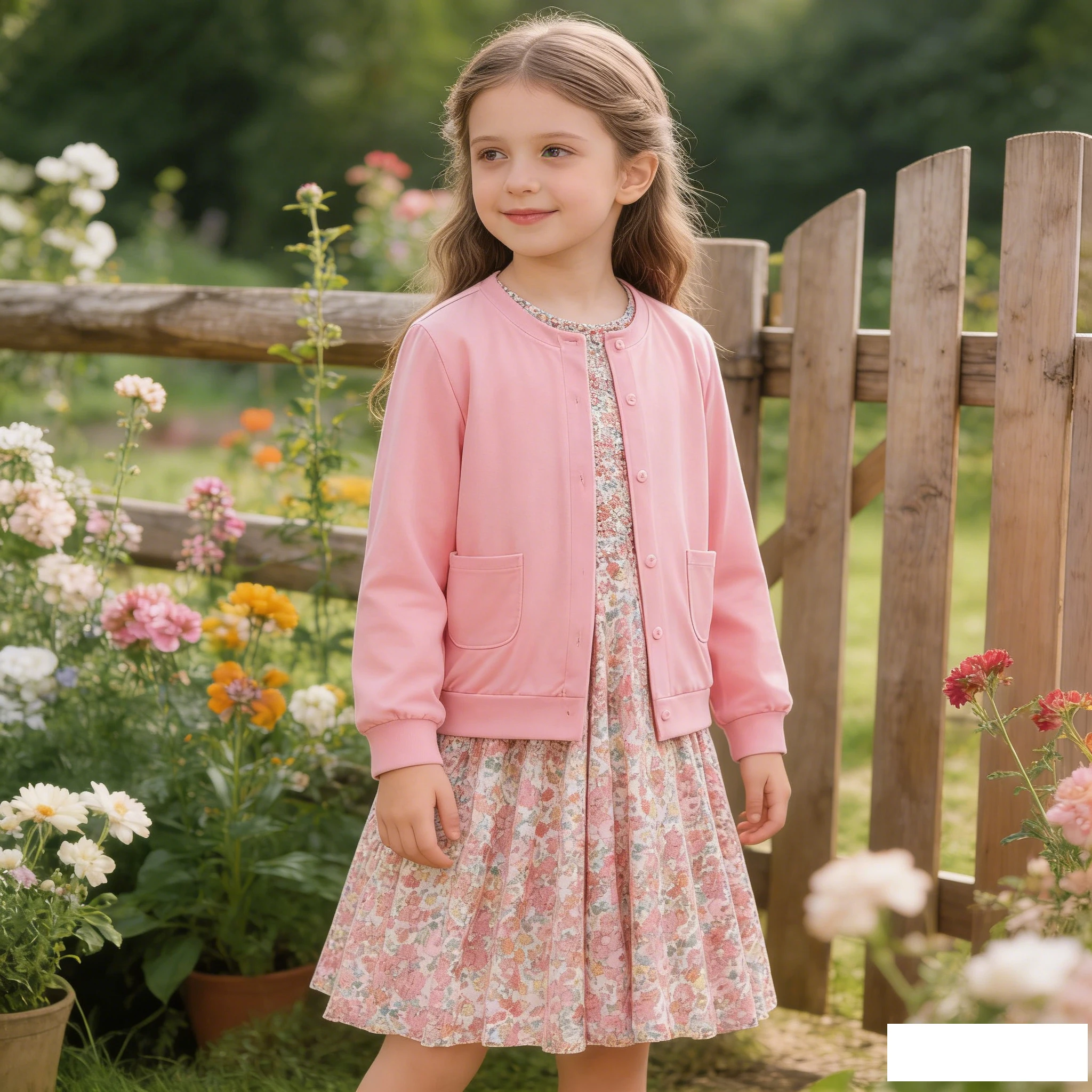 

Toddler Dress and Cardigan Girl Floral Print Sleeveless Sundress and Long Sleeve Shrugs Sets Casual summer dress 4 5 6 7 8 9 10y