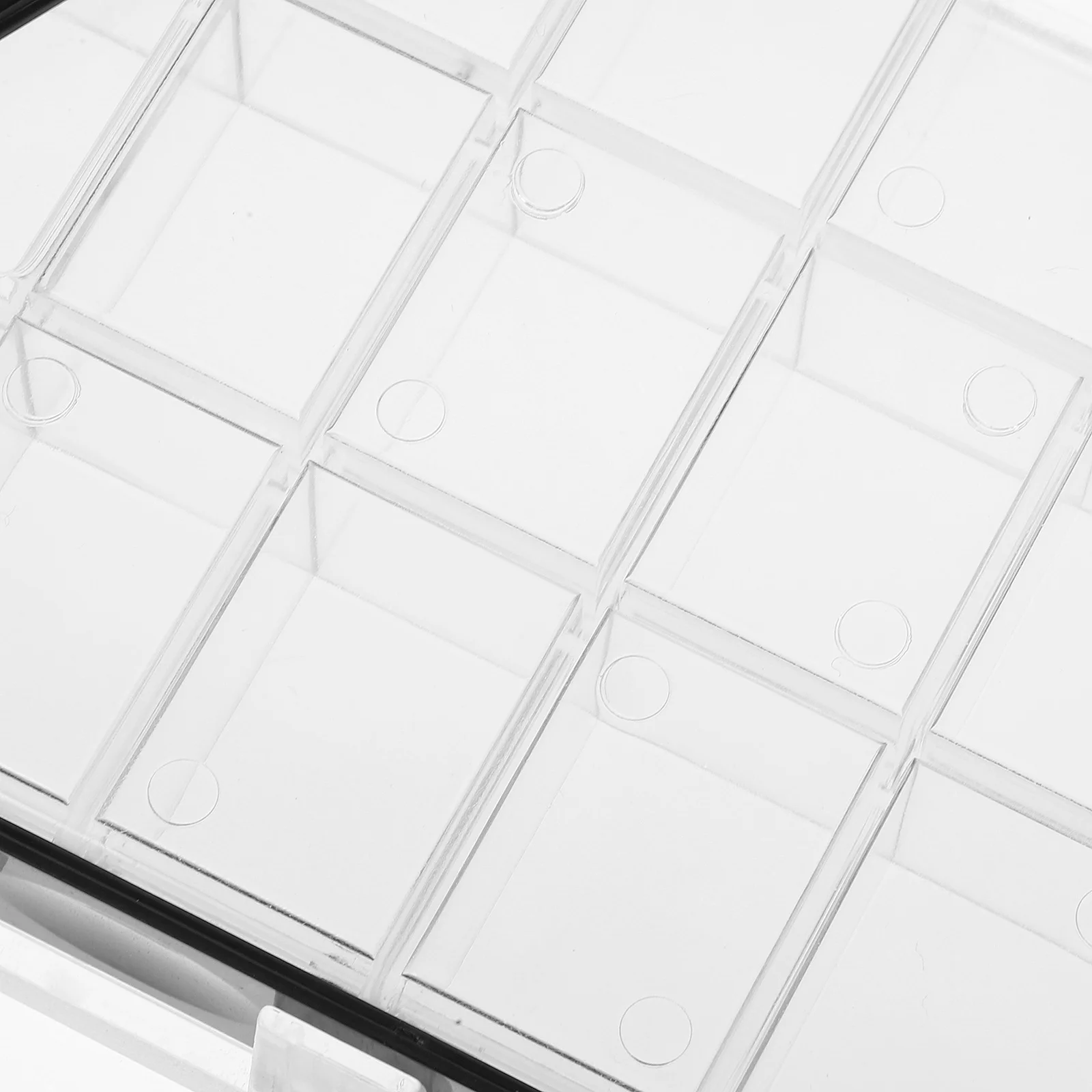 24 بئرًا صندوق طلاء محكم للترطيب خفيف الوزن أسود أبيض اللون منظم للألوان المائية الغواش النفط اللوحة 24 شبكة