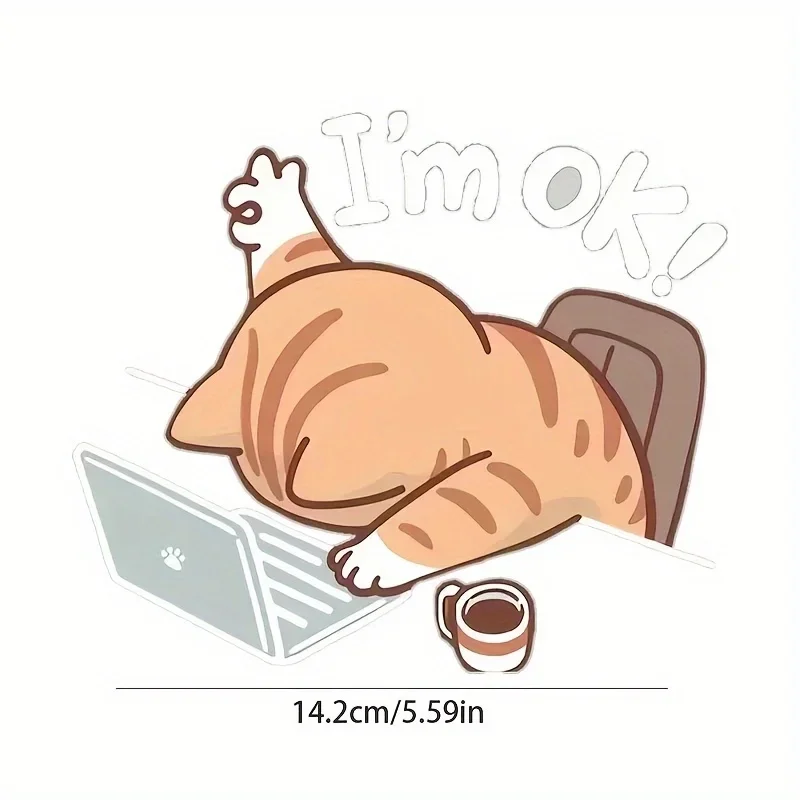 Funny Working Cat 