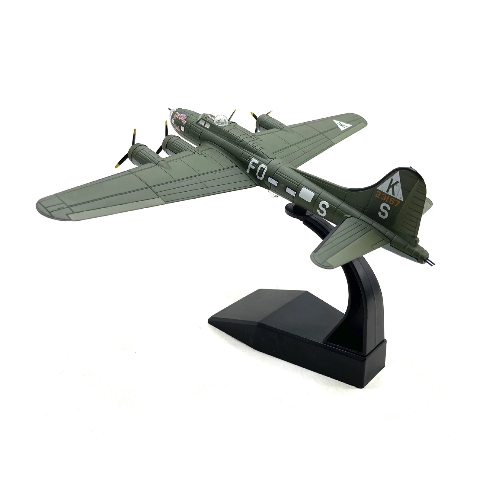 Escala 1/144 AMER Estados Unidos B-17F aviones de fortaleza voladora Memphis Belle B17 modelo de avión de combate militarizado terminado