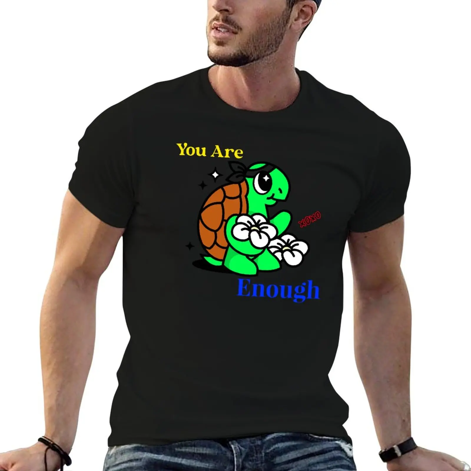 You Are Enough mental health T-Shirt Stretch Fabric Comfort T-Shirt
