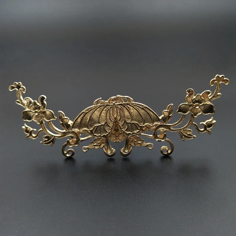 

Заколка для волос, свадебные украшения, аксессуары, 5 шт., оптовая продажа, ретро позолоченные металлические благоприятные застежки для волос, украшения