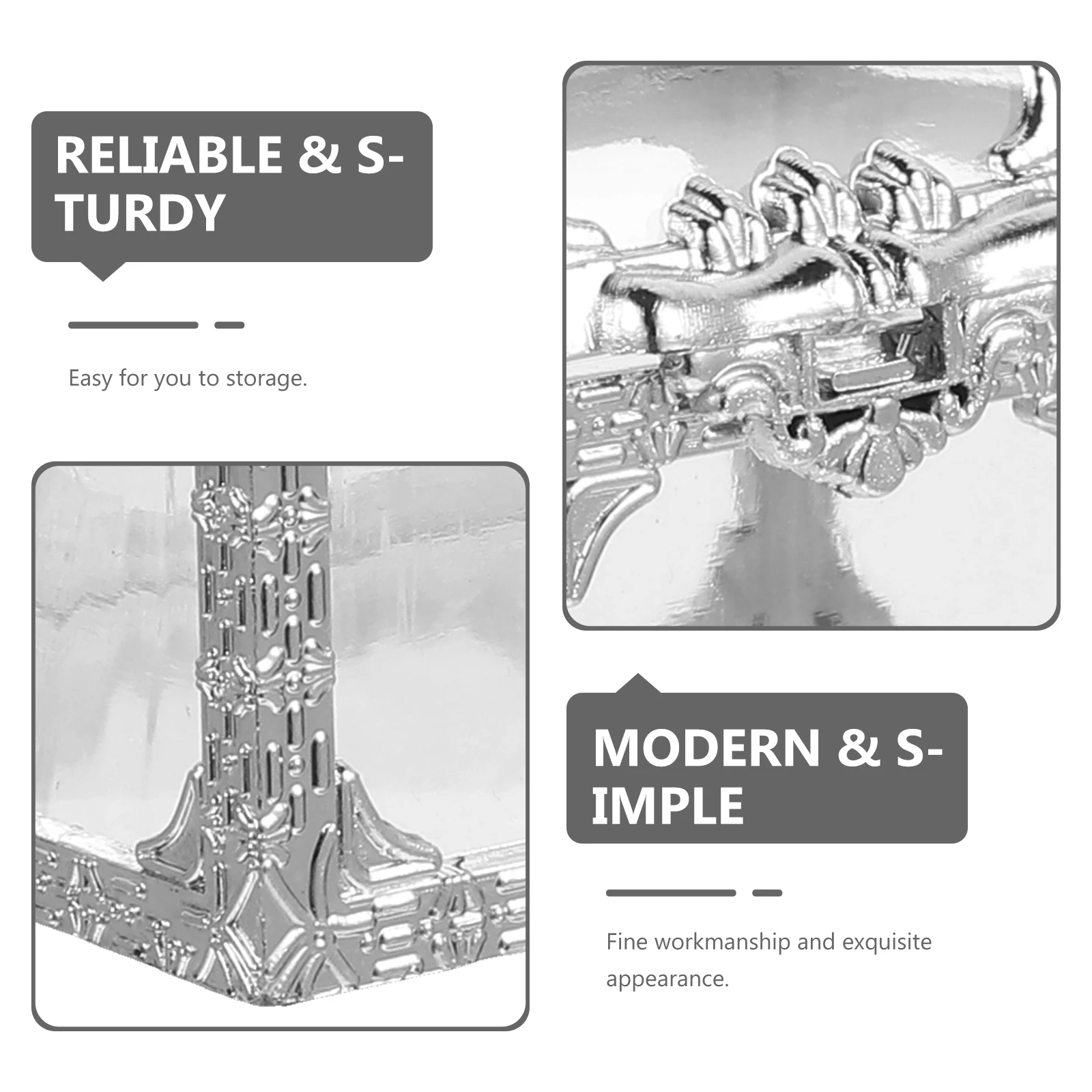 

10Pcs Clear Plastic Candy Container Treasure Chest Shape for Wedding Party Favors Small Jewelry Accessories Blue