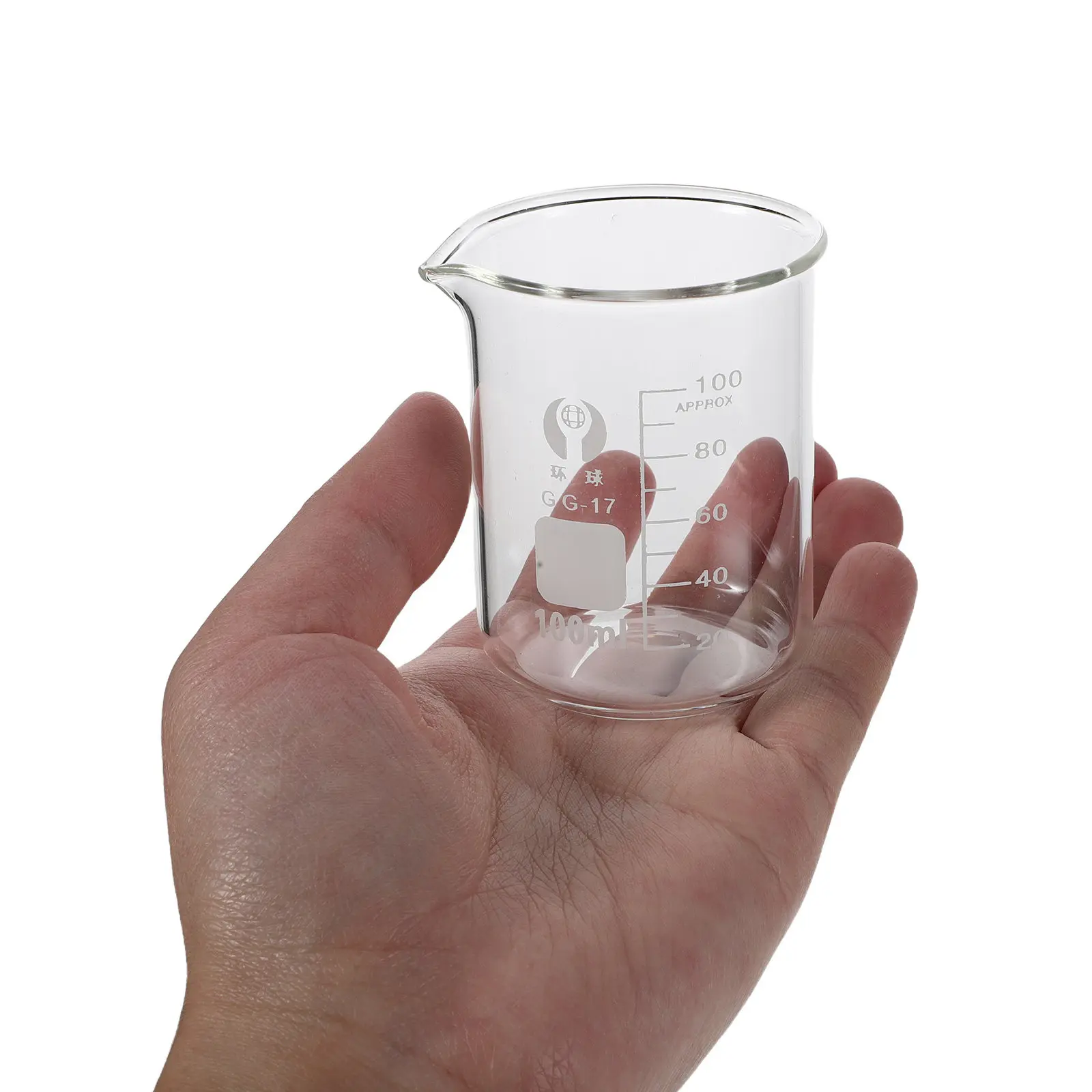 

Набор из 5 градуированных стеклянных стаканов-киммеров (10 мл, 25 мл, 50 мл, 100 мл, 250 мл) прозрачные, низкой формы, для лабораторий, учебных классов и домашнего использования в научных целях