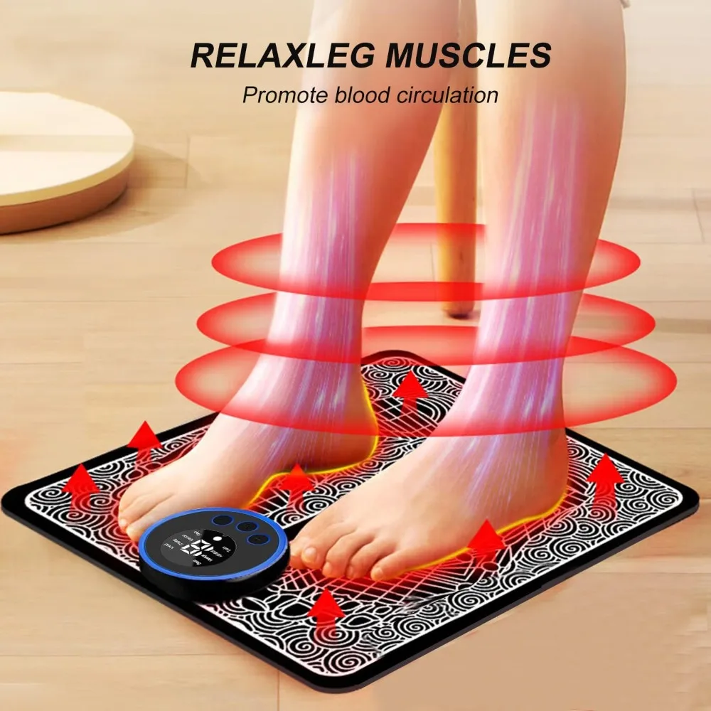 2Set EMS Micro Electric Intelligent Foot Mat for Neuropathy Feet Massager, Improved Circulation, Muscle Relaxation, Pain Relief