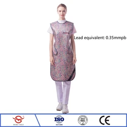 X-ray radiological protection 0.35mmpb sleeveless lead apron radioactive laboratory nuclear radiation protective lead clothing