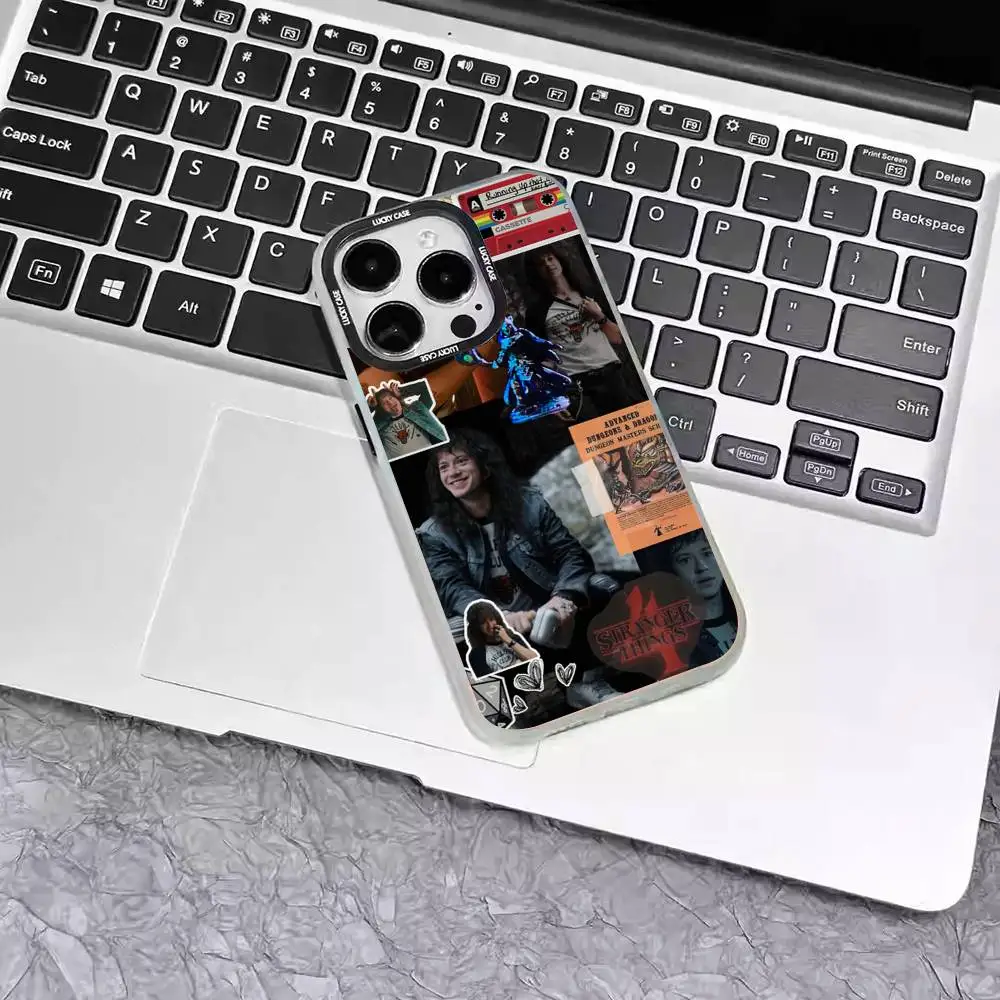 إيدي مونسون جراب هاتف ليزر IMD لون فضي شل آيفون 17 16 15 14 13 12 11 Air Pro Max Plus #6