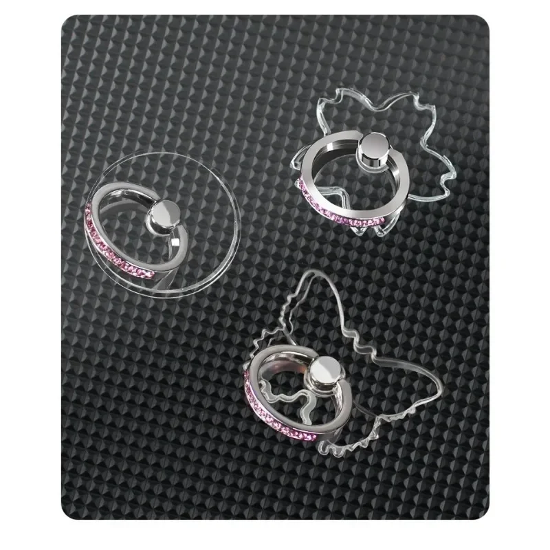 1pcs 유니버설 휴대 전화 홀더 스탠드 손가락 반지 투명 아이폰 12 Xiaomi 삼성 스마트 전화 자동차 마운트 스탠드