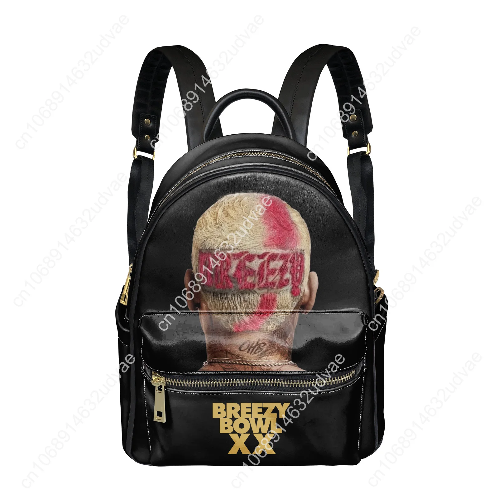 Chris Brown Backpack Womens Men Knapsack Personalized Text Image Double Shoulder Bag Business Bookbag Rucksack Gift Daypack