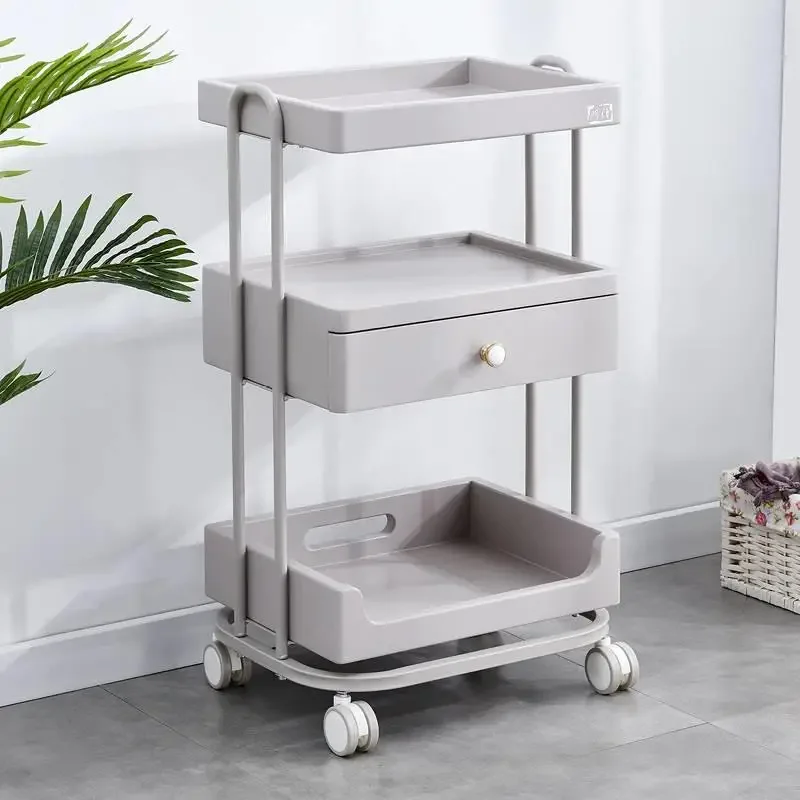 

Rolling Tool Cart Salon Trolley Beauty Manicure Cosmetic Salon Trolley Lash Barber Carrello Attrezzi Beauty Furniture KMST