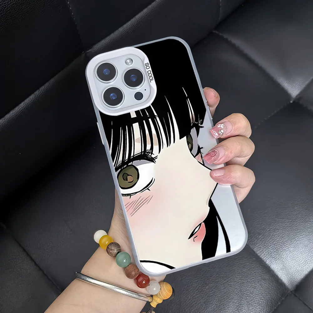 Japanese anime  Mai Hinata Girl Phone Case For Samsung Galaxy S24 S23 S22 S21 Plus Ultra S20 FE A55 A54 A53 A52 IMD Laser