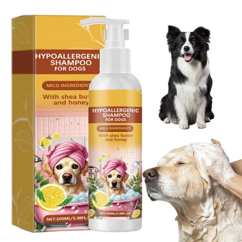 Soothing Dog Shampoo Pet body Wash Gentle Nourishing cat Odor Remover Shampoo Hair Soften Dirt Mites Removal pet supplies