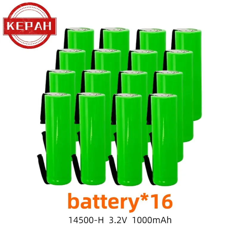 14500 welded lithium battery with high capacity and power 1450 3.2V 3.7V universal charging, multifunctional and durable 1000mAh